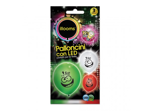 PALL. LED ILLOOMS - E' QUì LA FESTA - 3 PZ